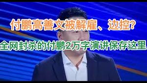 付鹏、高善文被解雇、边控？全网封杀的付鹏2万字演讲视频保存在这里，见证中国经济的彻底崩盘！(20241220第1328期)