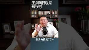 中国地方融资平台暴雷将引发金融危机/王剑每日观察 #shortsvideo