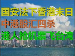 财经冷眼：国安法下香港末日，中港股汇四杀大恐慌，港人抢机票飞台湾！（20200523第238期）