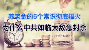 神文“养老金的5大常识”彻底火了，为何中共如临大敌紧急封杀？