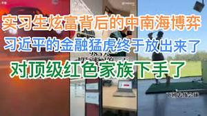 深挖：中信建投实习生炫富背后的中南海博弈！习近平的金融猛虎终于放出来，对顶级红色家族下手了！(20240727第1238期)