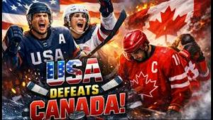 男子冰球队美国击败加拿大队，为什么说近看是金牌远看是国运？《建民论推墙2964》