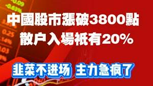 中国股市涨破3800点，散户入场祇有20%。韭菜不进场，主力急疯了。2025.08.23NO2932
