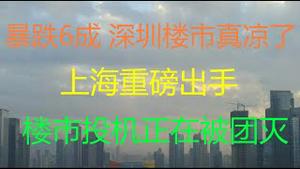 财经冷眼：暴跌6成，深圳楼市真凉了！上海重磅出手，楼市投机正在被团灭！（20210629第566期）