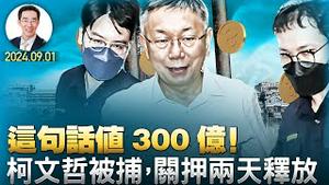 这句话值300亿！柯文哲被捕，关押两天后释放；川普要求推迟判决，贺锦丽仍未同意辩论规则 （政论天下第1394集 20240901）天亮时分